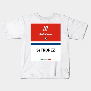 Saint Tropez Riva Aquarama Italy Runabout Yachting Riviera Monaco Kids T-Shirt